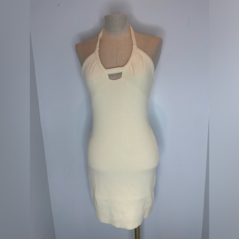 For Love & Lemons Women's Yellow and Cream Dress - Picture 2 of 7